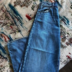 Madewell Superwide-Leg Jeans in Vintage Light Wash - Size 27